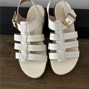 Elegant Cole Haan White Sandals